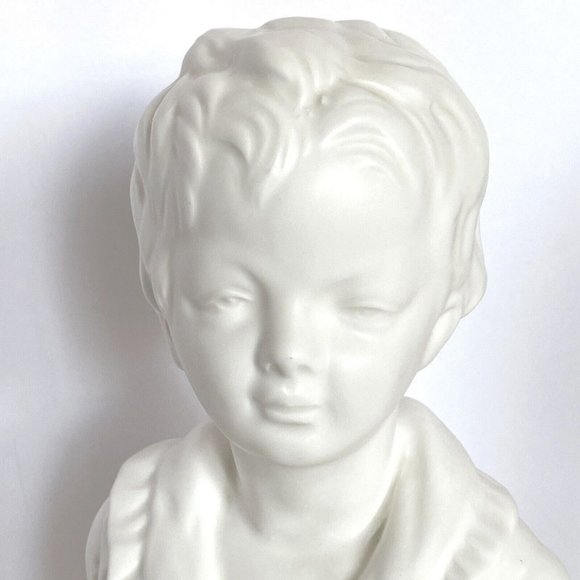 Porcelain Busts Napcoware Brother Sister Vintage Japan Ceramic Statue Victorian - Picture 4 of 16